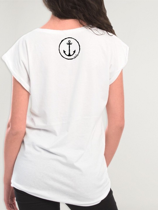 Camiseta de Mujer Blanca Storm Paper Ship