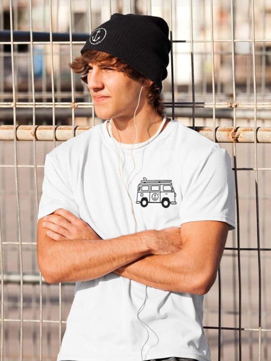 Men T-Shirt White Van Life