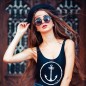 The Anchor logo Tank Top-Frau - Schwarz