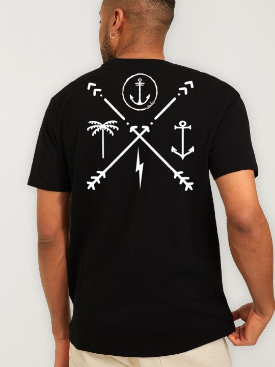 Men T-Shirt Black Arrows