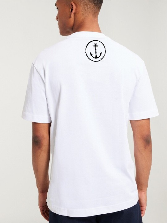 T-shirt Homme Blanc Good Vibes