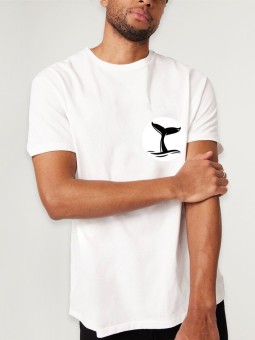 T-shirt Homme Blanc Whale