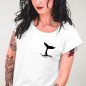 T-shirt Femme Blanc Whale