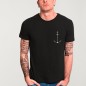 Camiseta de Hombre Negra Minimal Anchor