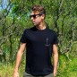 Camiseta de Hombre Negra Minimal Anchor