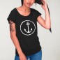 Camiseta de Mujer Negra Crossed Ideals