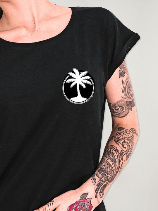 Women T-shirt Black Coco Surf Team