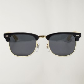 Hybrid Black Classy Wooden Sunglasses