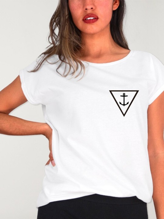 Women T-shirt White Oceanside