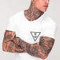 Men T-Shirt Open Neck White Oceanside