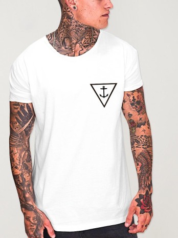 Maglietta Uomo scollo rotondo Bianca Oceanside