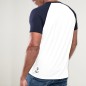 Men T-Shirt White/Navy Baseball Summer Paradise