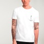 Camiseta de Hombre Blanca Minimal Anchor