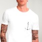 T-shirt Herren Weiß Minimal Anchor