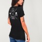 Women T-shirt V-neck Black Oaxaca Soul