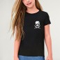 Girl T-shirt Black Pirate Life