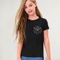 Girl T-shirt Black Good Vibes