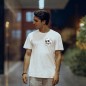 T-shirt Herren Weiß Skull Logo