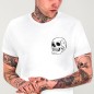 Maglietta Uomo Bianca Skull Logo