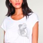 Women T-shirt White Whale Sailor