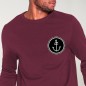 Men Sweatshirt Burgundy Salty Crew