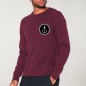 Men Sweatshirt Burgundy Salty Crew