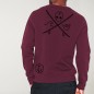 Men Sweatshirt Burgundy Salty Crew