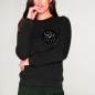 Sweatshirt Damen Schwarz Good Vibes