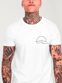 T-shirt Homme Blanc La Belle Vie