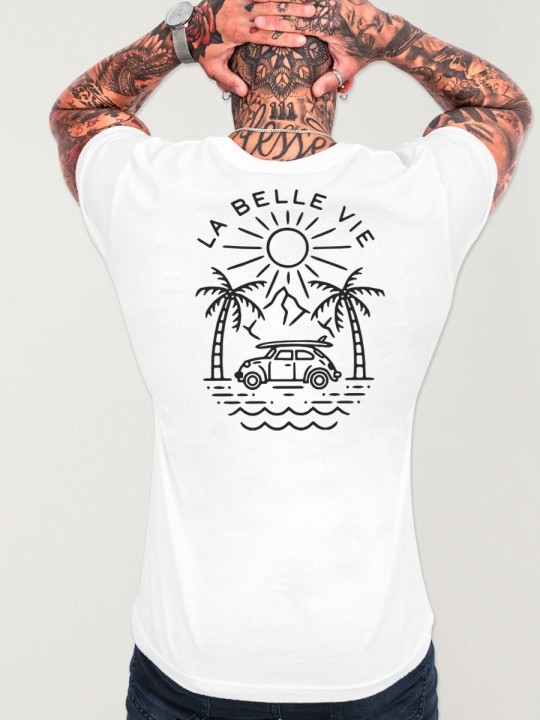 Men T-Shirt White La Belle Vie