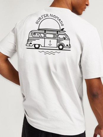 Camiseta de Hombre Blanca Compass