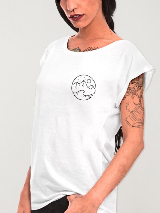 Camiseta de Mujer Blanca Compass