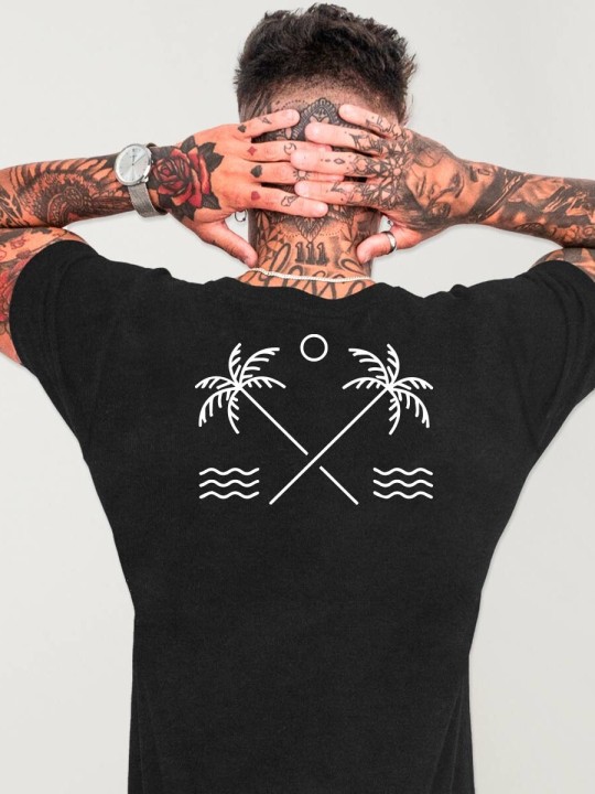 Men T-Shirt Black North Shore