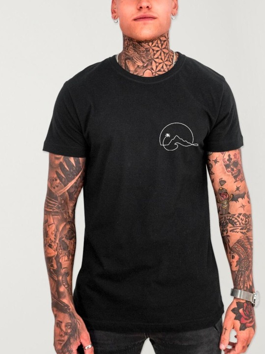 Camiseta de Hombre Negra North Shore