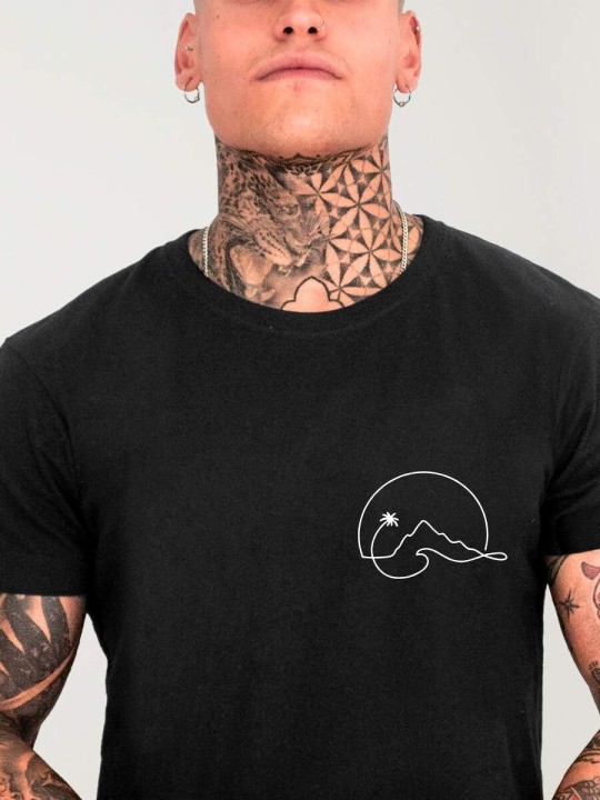 Camiseta de Hombre Negra North Shore