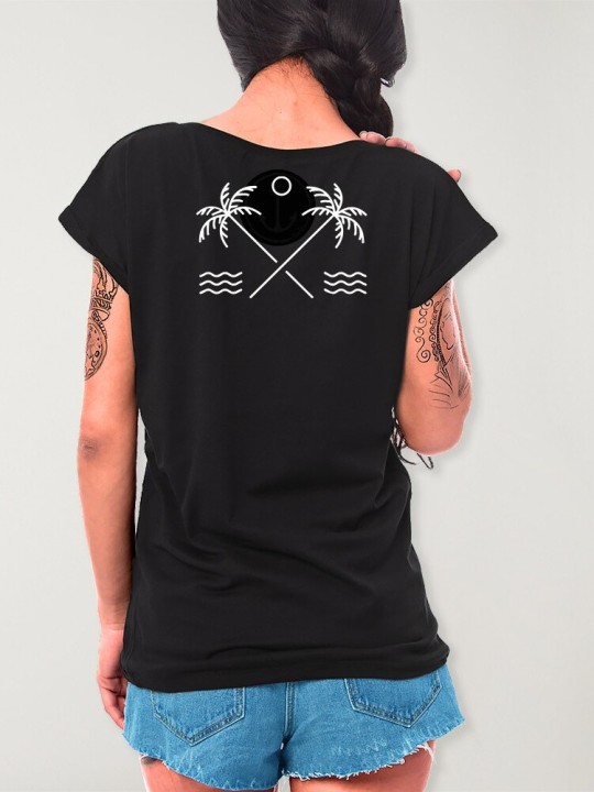 T-shirt Femme Noir North Shore