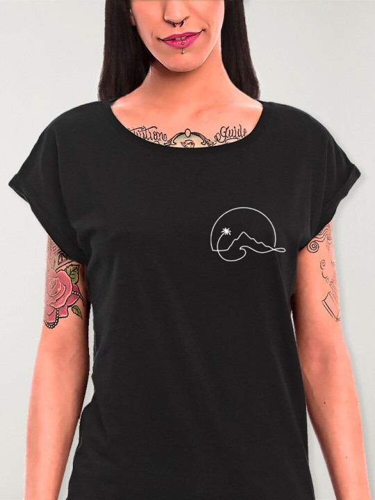 T-shirt Femme Noir North Shore