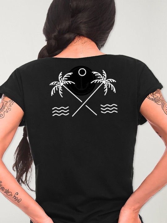 T-shirt Femme Noir North Shore