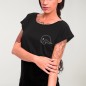 T-shirt Femme Noir North Shore