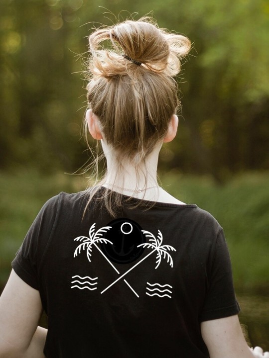 Women T-shirt Black North Shore