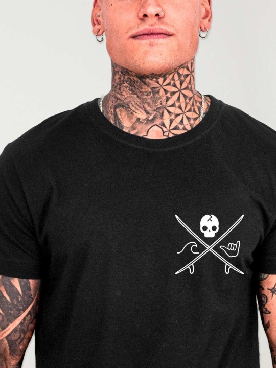 Camiseta de Hombre Negra Slab