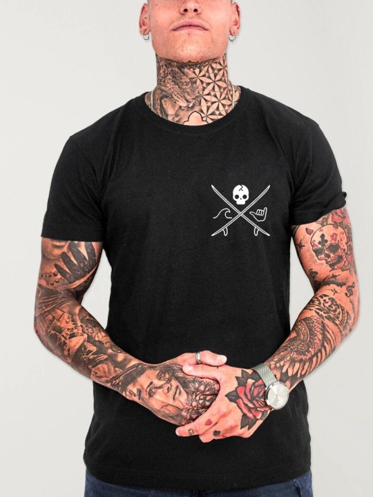 Camiseta de Hombre Negra Slab