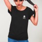 T-shirt Femme Noir Raid