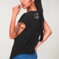 T-shirt Femme Noir Raid