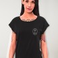 T-shirt Damen Schwarz Bali