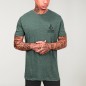 Men T-Shirt Green Lines