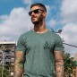 T-shirt Homme Vert Lines