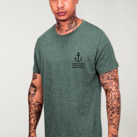 Camiseta de Hombre Verde Lines