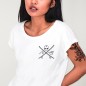 Women T-shirt White Slab