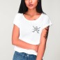 Women T-shirt White Slab